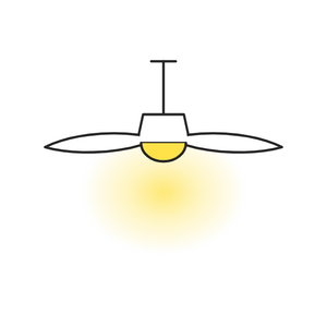 LED plafondventilator