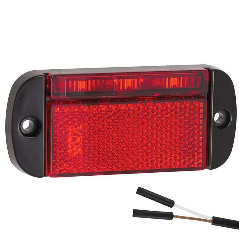 LED markeringslicht rood | 12-24v | 2-PIN connector | 44RMBE2P