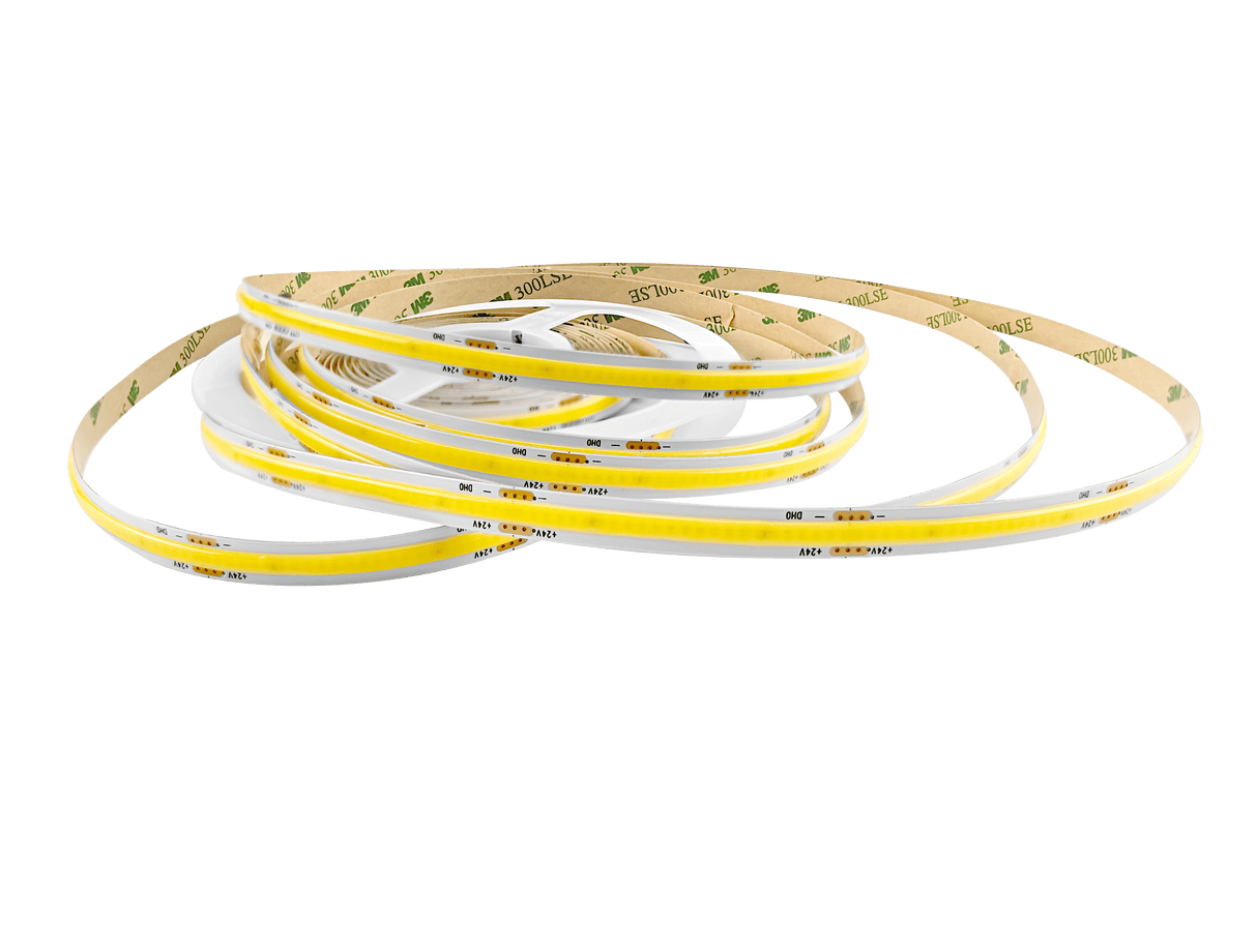 COB LEDstrip warmwit 2700K 5 meter | 24V DC - 8W/m - 320 LED's/m | IP20 | dimbaar