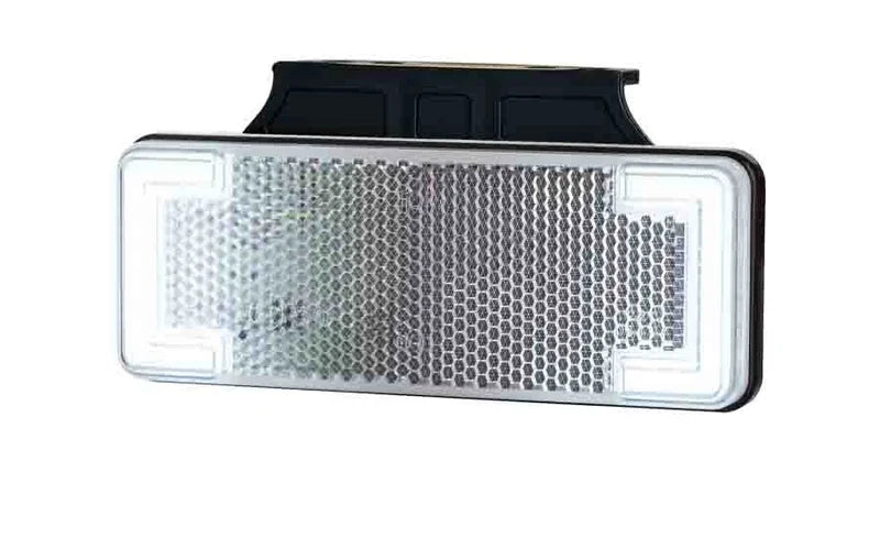 Feu de position LED blanc néon avec support | 12-24v | câble de 50cm. | MV-3150W