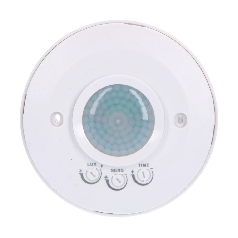 PIR Bewegingsmelder Plafond 360° - Bewegingssensor en Daglichtsensor - 6 meter Bereik - 300W LED - IP20