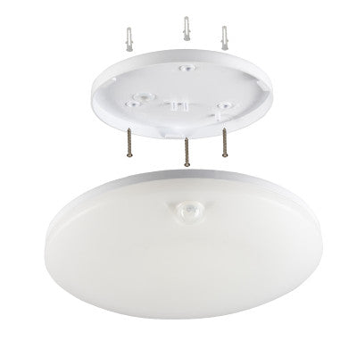 LED Plafondlamp 1600 lumen - 18W - Warmwit 3000K - Bewegingssensor - IP54 - Ø30cm