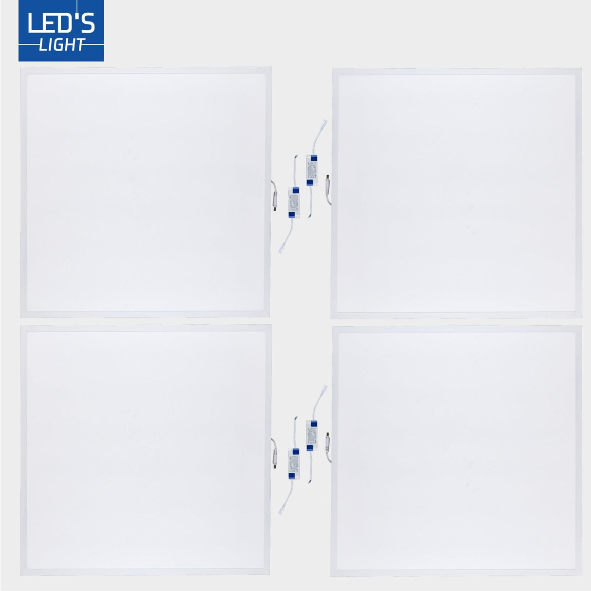 LED Paneel 60x60 cm - 40W - 4000 Lumen - Koelwit 4000K - Inclusief Driver - 4 Stuks