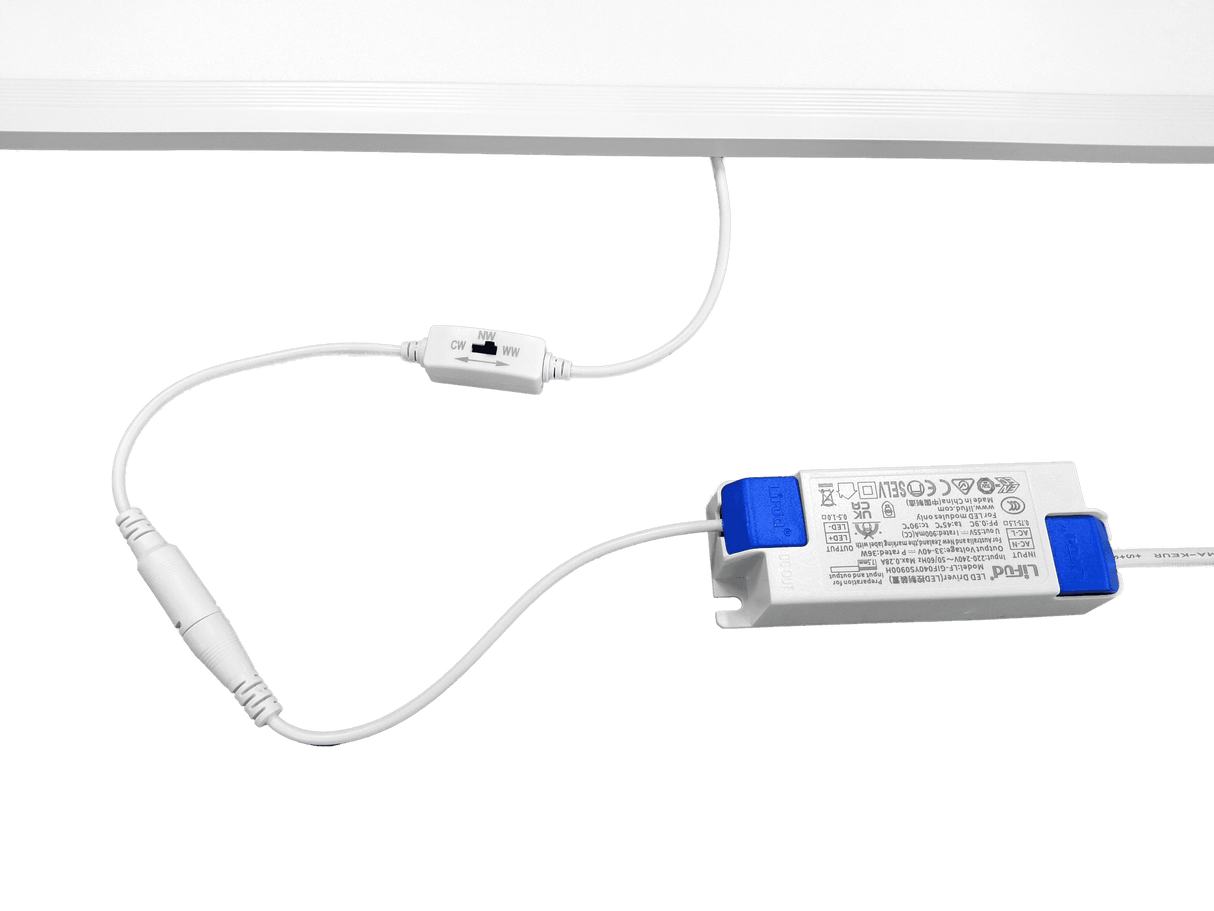 LED Paneel 600x600 36W - 3780-3960 Lumen - 3CCT schakelbaar warmwit-koelwit-daglichtwit - Back-lit - doos 8 stuks