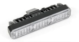 Feu clignotant LED MS6 Mini-Stealth à montage fixe, support classe 2, ambre