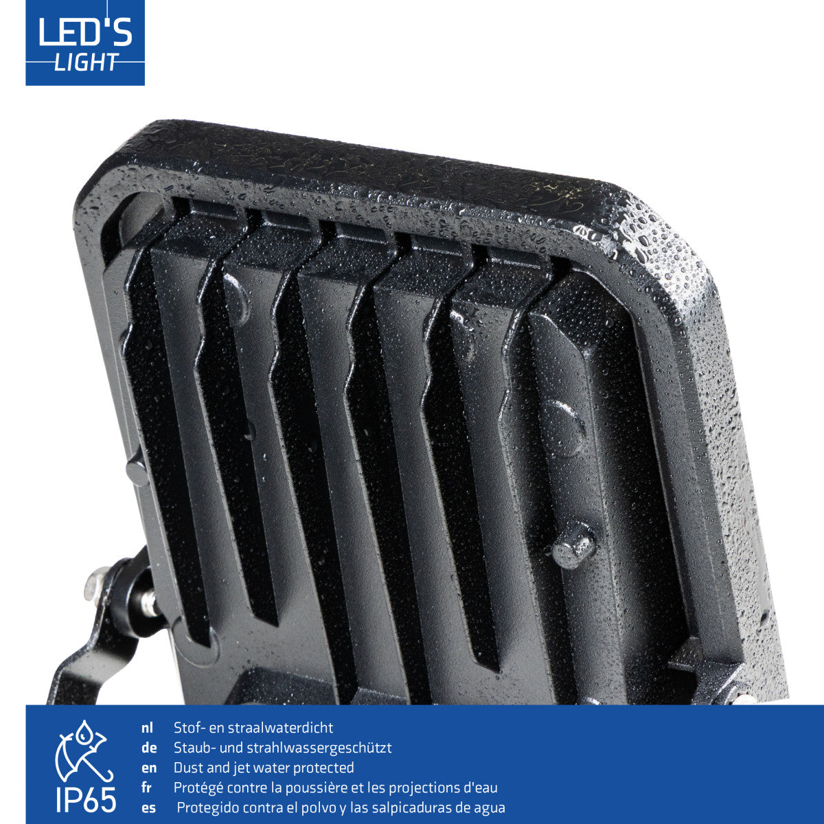 LED Schijnwerper 1400 lumen - 10W - Koelwit 4000K - Bewegingssensor - Daglichtsensor - IP65 Waterdicht