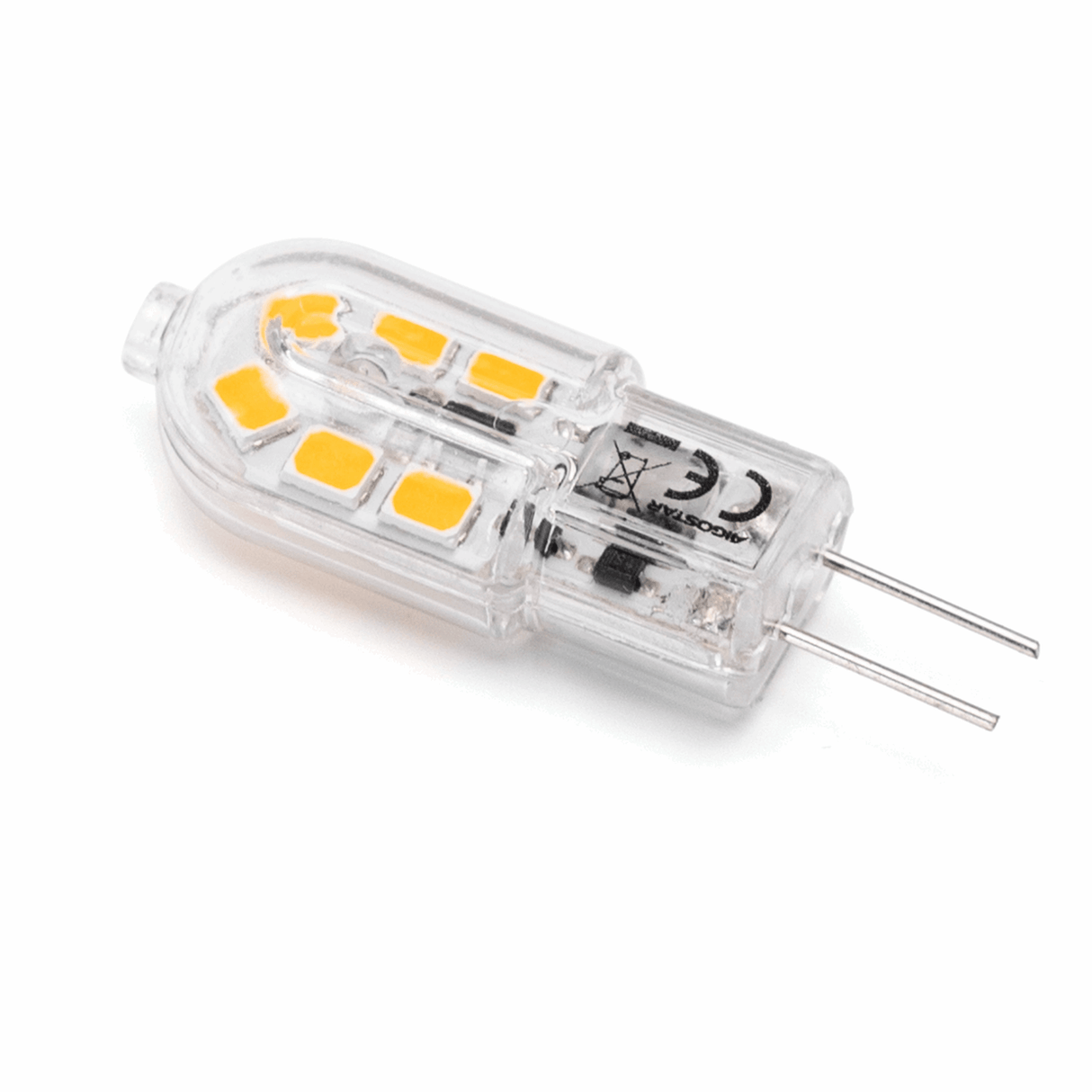 Aigostar G4 steeklampje halogeenspotje 12V DC met warmwit licht voor sfeervolle verlichting