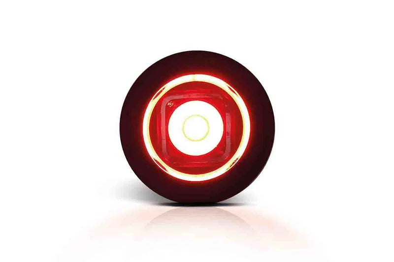 Feu de position LED compact encastrable, rouge | 12-24 V | MV-2600R