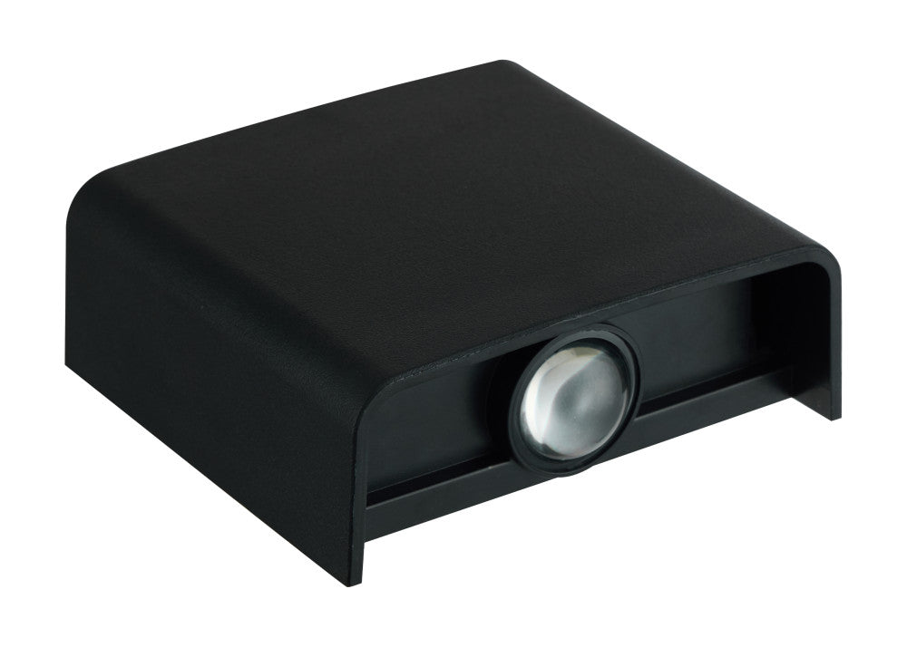 LED Wandarmatuur 170 Lumen - 2W - Koelwit 4000K/Warmwit 2700K/2000K - Zwart - IP65 - Buitenverlichting