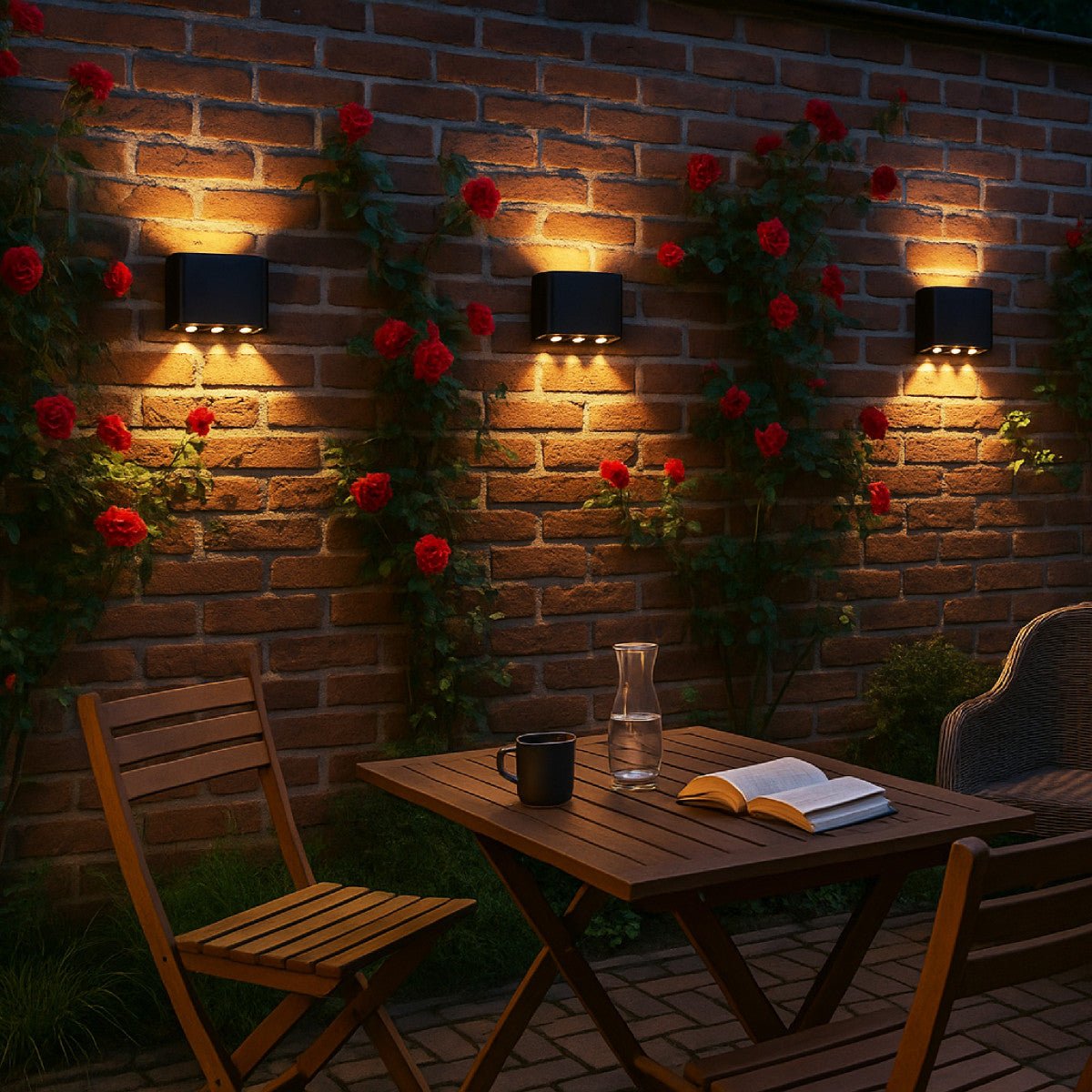 LED Wandlamp Buiten 450 Lumen - 5W - 2000K/2700K/4000K - Up Down - IP65 - Zwart
