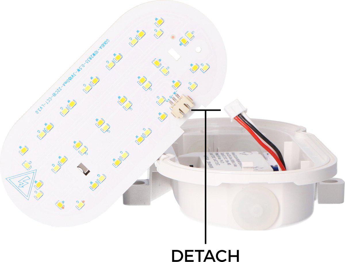 LED Wandarmatuur 900 lumen - 9W - Koelwit 4000K - IP65 - IK10 - Bull Eye - 230V