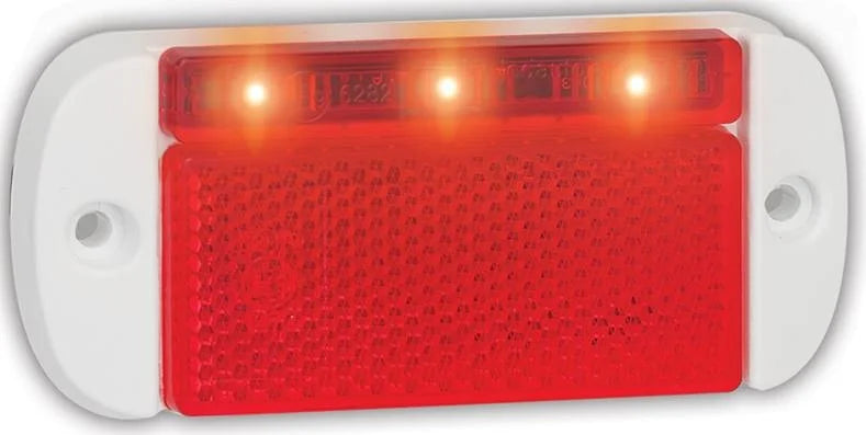 LED markeringslicht rood | 12-24v | 50cm. kabel | 44WRME