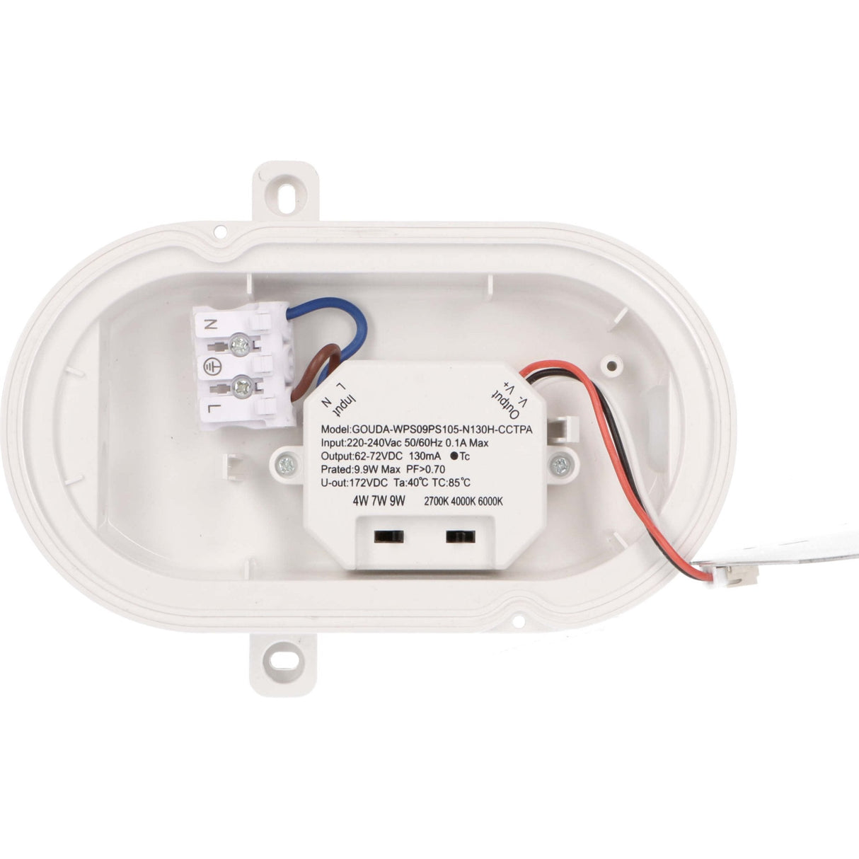 LED Wandarmatuur Bull Eye - 1000 lumen - 9W - CCT instelbaar 2700K/4000K/6500K - IP65 - IK10 - 3 lichtstanden