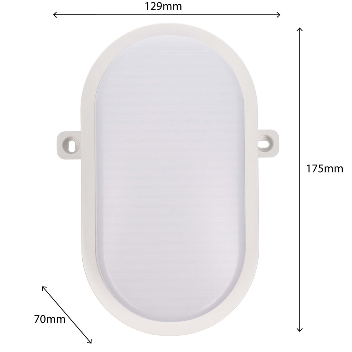 LED Wandarmatuur Bull Eye - 1000 lumen - 9W - CCT instelbaar 2700K/4000K/6500K - IP65 - IK10 - 3 lichtstanden