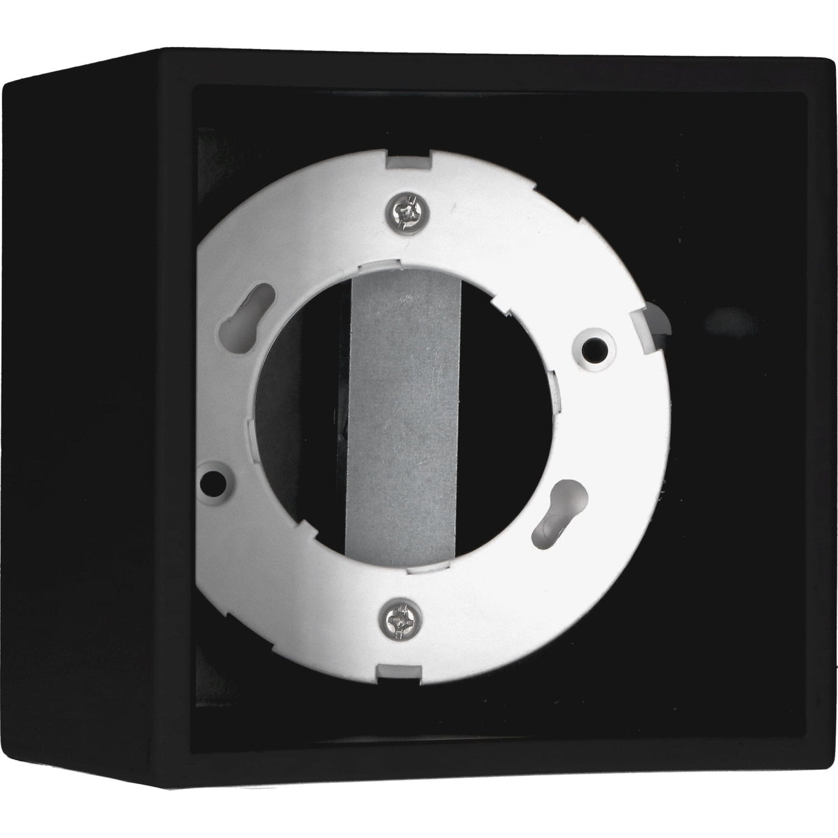 Cube Plafonniere met 1 lichtpunt - Draaibaar licht - Staal - 10 x 8 cm - Zwart