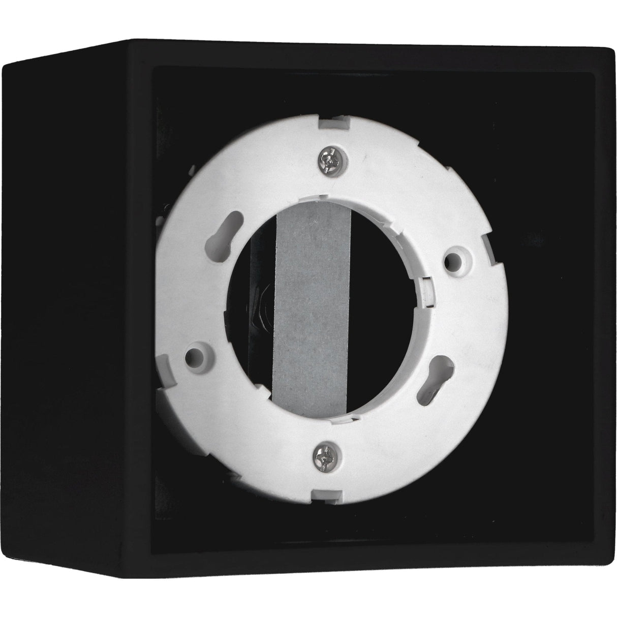 Cube Plafonniere met 1 lichtpunt - Draaibaar licht - Staal - 10 x 8 cm - Zwart