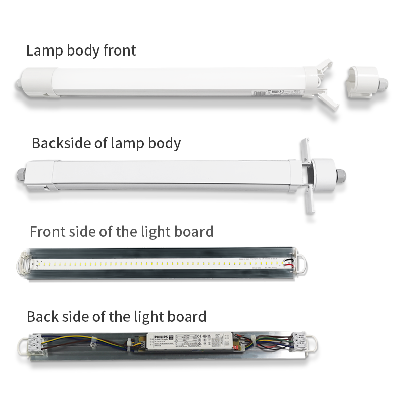LED armatuur TL 120cm 4000lm 4000K IP20 incl. draad en starter
