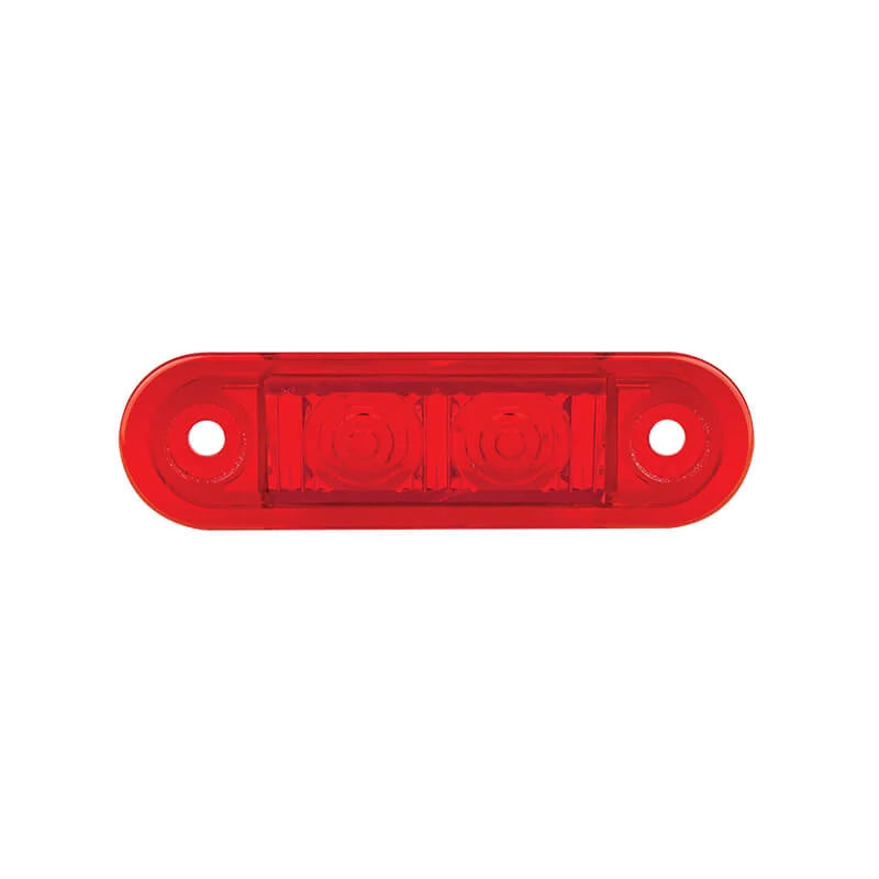 LED markeringslicht rood inbouw | 12-24v | 20cm. kabel | 7922RMB