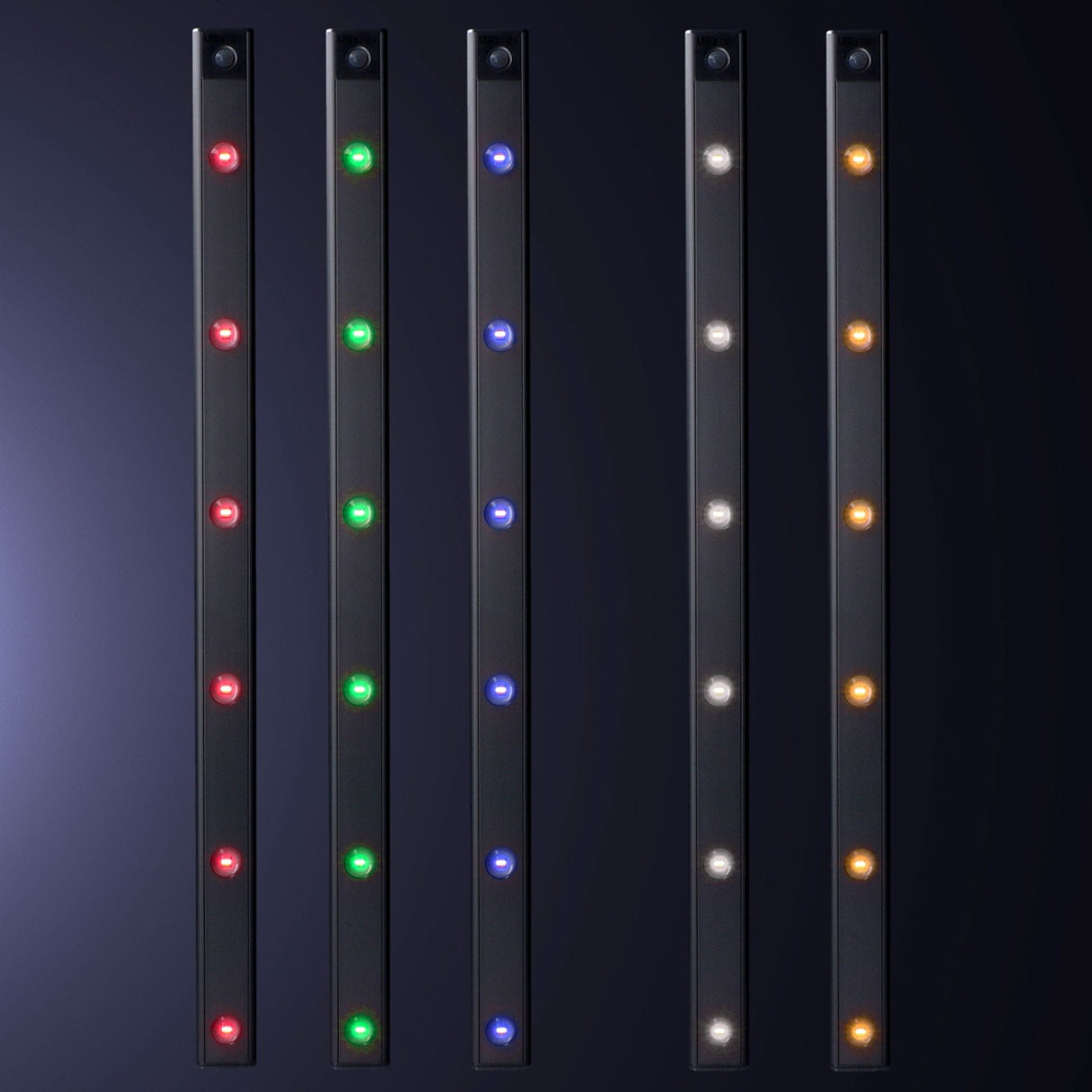 EasyFix Kastverlichting met Bewegingssensor - RGB functie - 6 lichtpunten - Draadloos en oplaadbaar (USB-C) - 68,5 cm