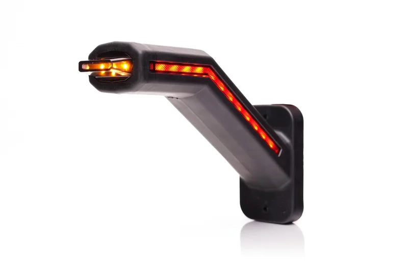 LED Breedtelamp Links met Knipperlicht Dark 12/24V | MB-8000