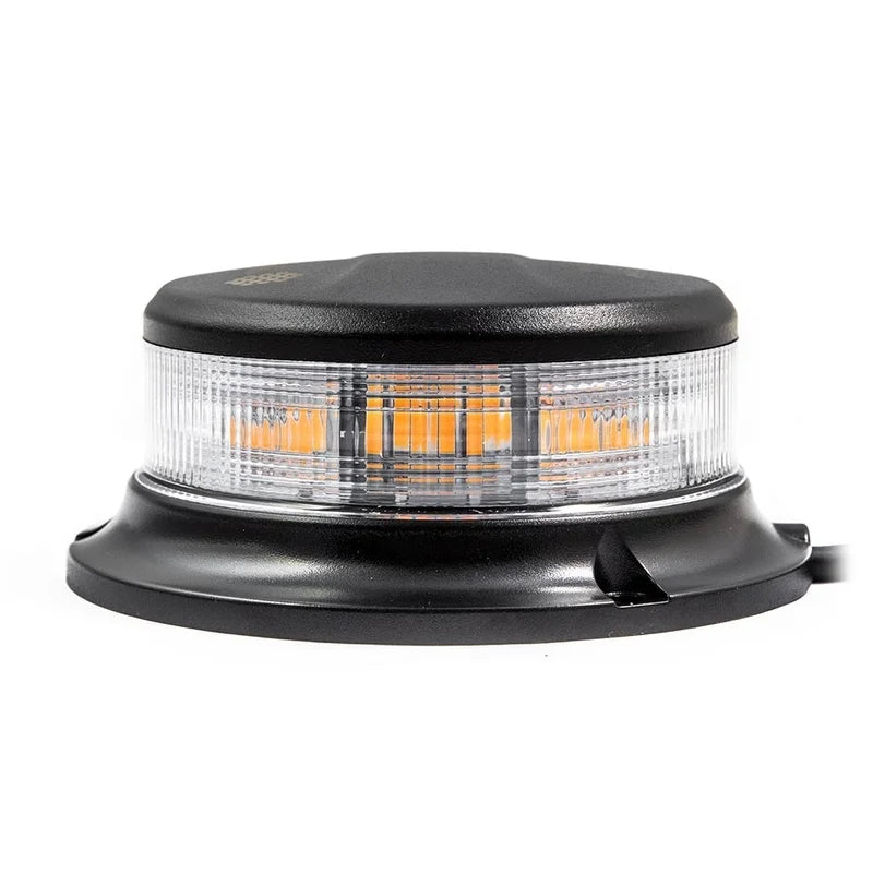 Feu clignotant LED | ambre | avec lentille transparente | 12-24v | R65 | 3 boulons | S07ZL601AC