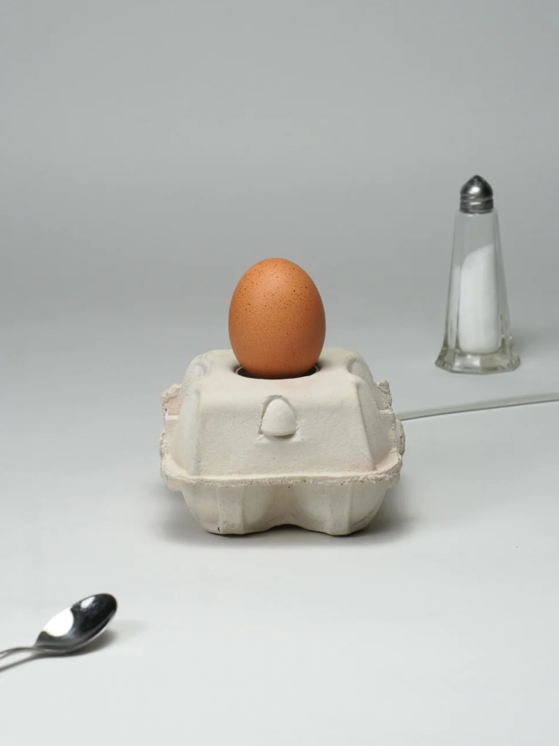 EggboxLAMP Classic LED lamp met eivorm, beige kleur, rondom zacht licht voor huisdecoratie