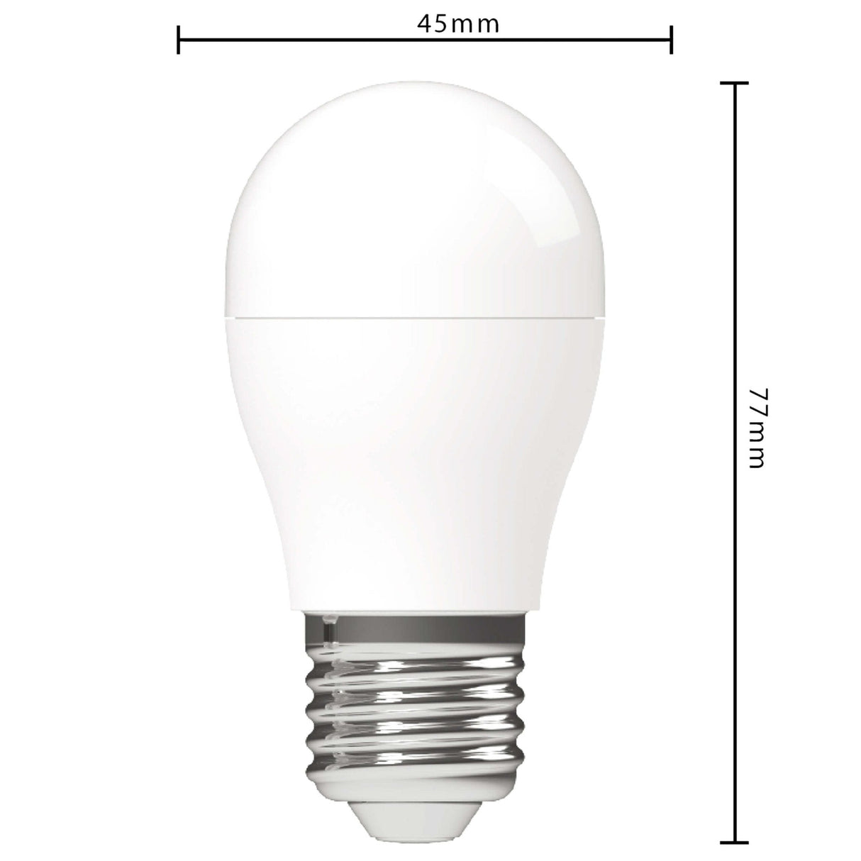 LED Kogellamp 470 lumen - 2.9W - 3000K - E27 - Opaal - Elite