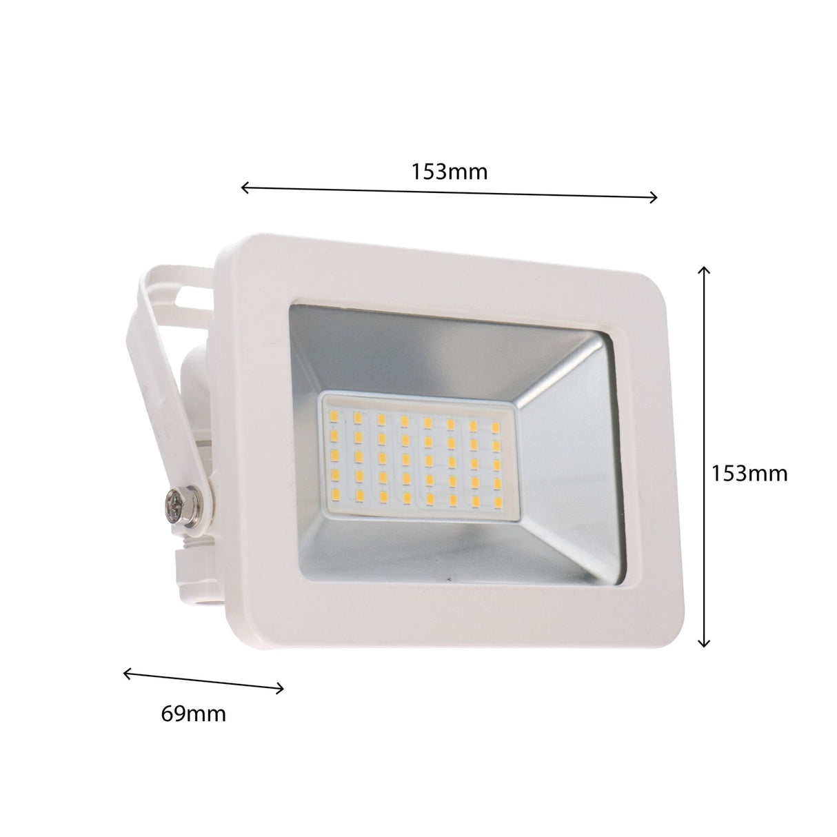 LED schijnwerper koelwit 4000K - 30W 3300 lumen - IP65 waterdicht - wit
