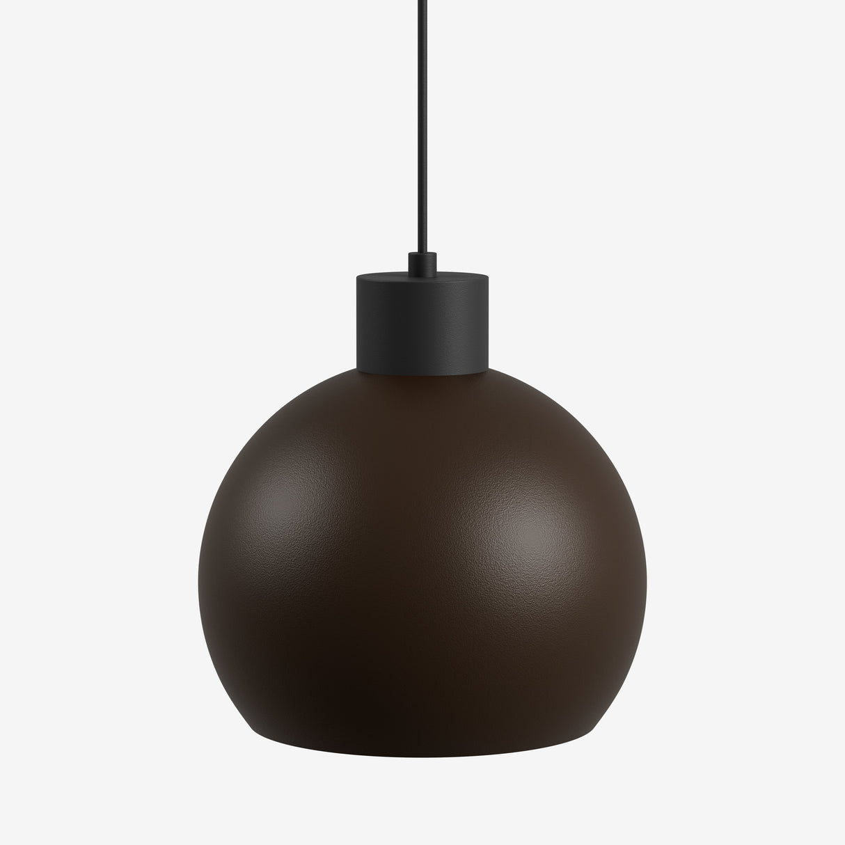 Hanglamp bolvormig LED in bruin met een moderne en stijlvolle uitstraling voor elke kamer