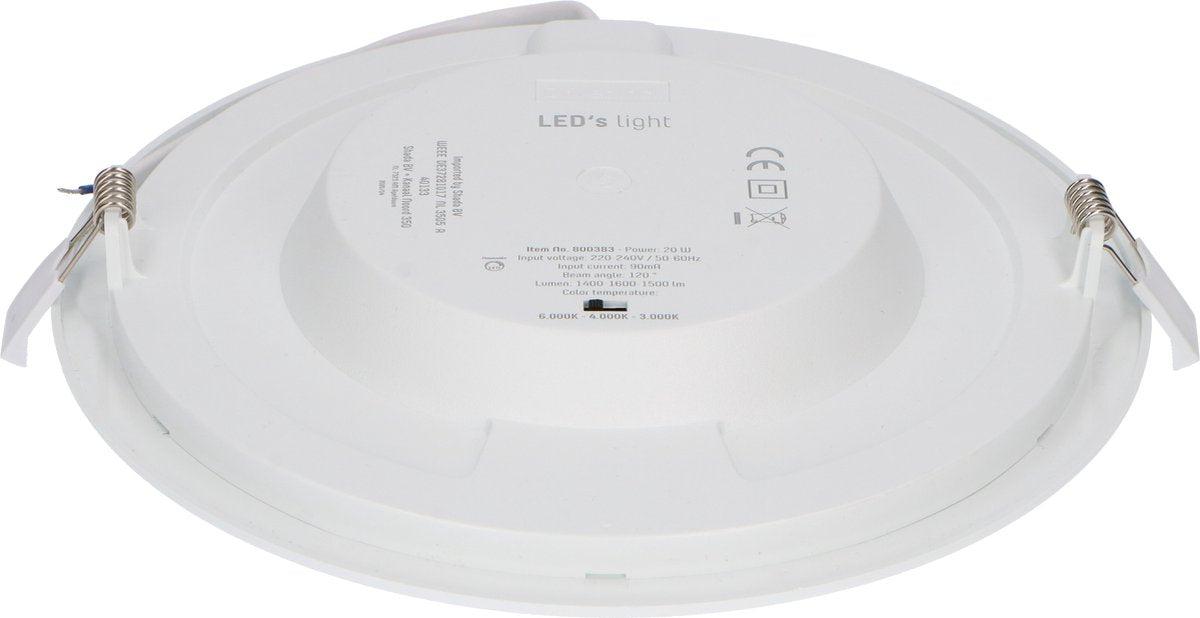LED Plafondlamp 1820 Lumen - 18W - Warmwit 3000K Koelwit 4000K Daglichtwit 6000K - Dimbaar - IP44 - Ø240mm - Inbouw Opbouw