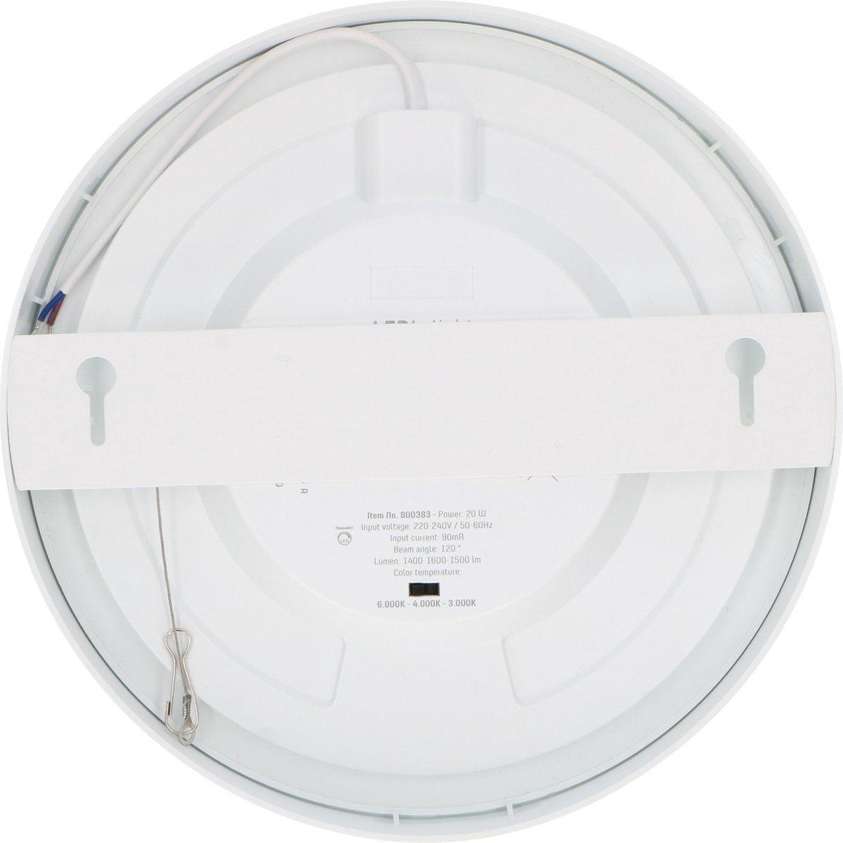 LED Plafondlamp 1820 Lumen - 18W - Warmwit 3000K Koelwit 4000K Daglichtwit 6000K - Dimbaar - IP44 - Ø240mm - Inbouw Opbouw