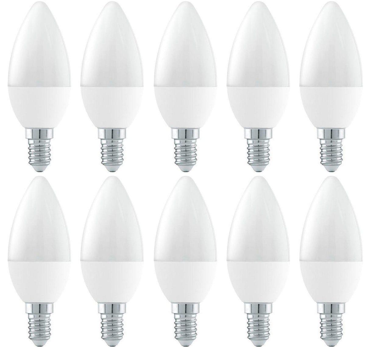 Kaarslamp E14 C37 10 stuks | LED 6W=41W gloeilamp | warmwit 3000K - LEDPLANET.NL