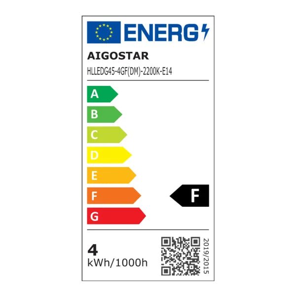 Kogellamp E14 dimbaar flame warmwit | G45 LED 4W~400Lm=38W halogeen verlichting | amber glas - 2200K - LEDPLANET.NL