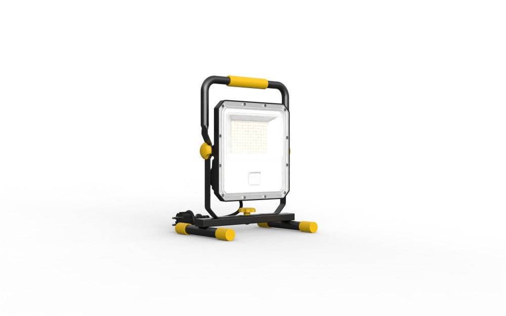 LED Werklamp 5500 lumen - 50W - Koelwit 4000K - 2 Stopcontacten - IP54 - IK08
