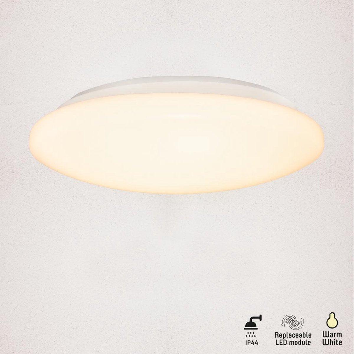 LED Plafondlamp 1500 lumen - 15W - 3000K - IP44 - Ø30cm - Badkamer