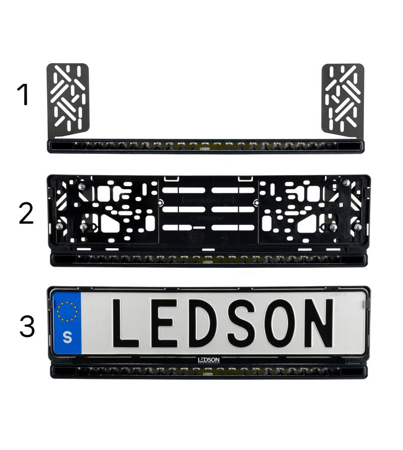 Barre à LED - Ledson - Blade - 20.5" - 52 cm - fumée - incurvée - conduite