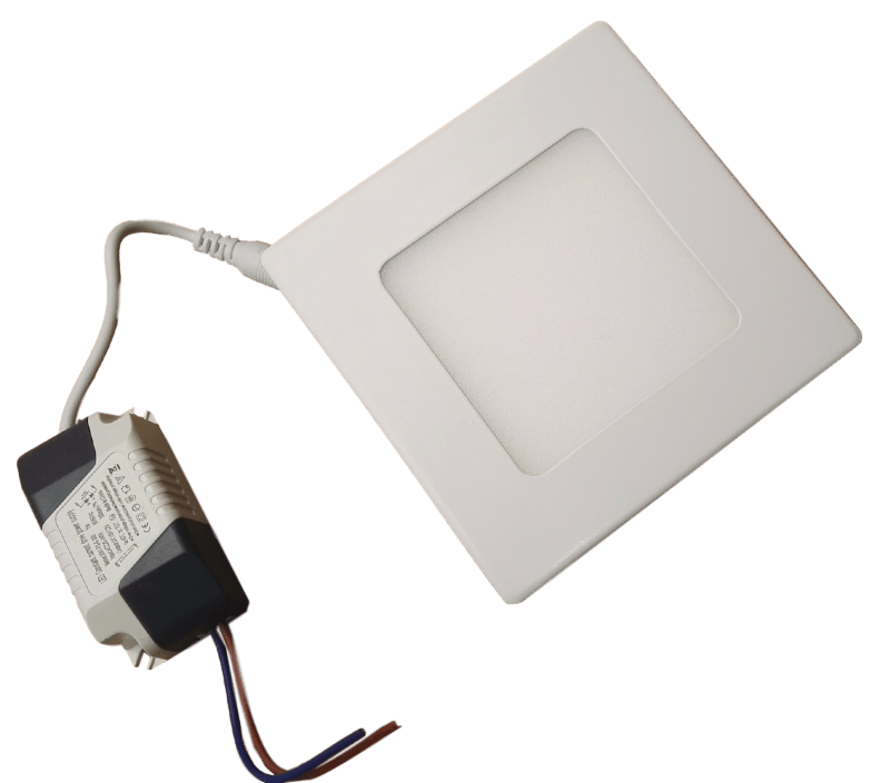 LED downlight vierkant | 120 x 120mm | 6 Watt koelwit | 4000K | inbouw - LEDPLANET.NL