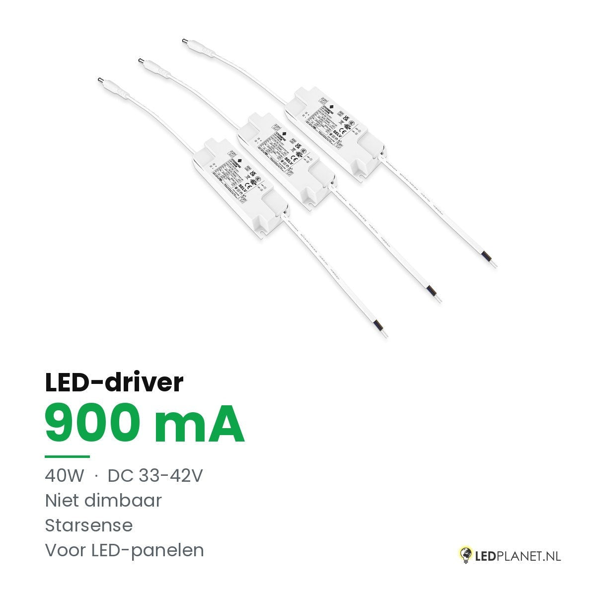 LED-driver voor LED-paneel - 40W - 900 mA - DC 33-42V - niet dimbaar - Starsense