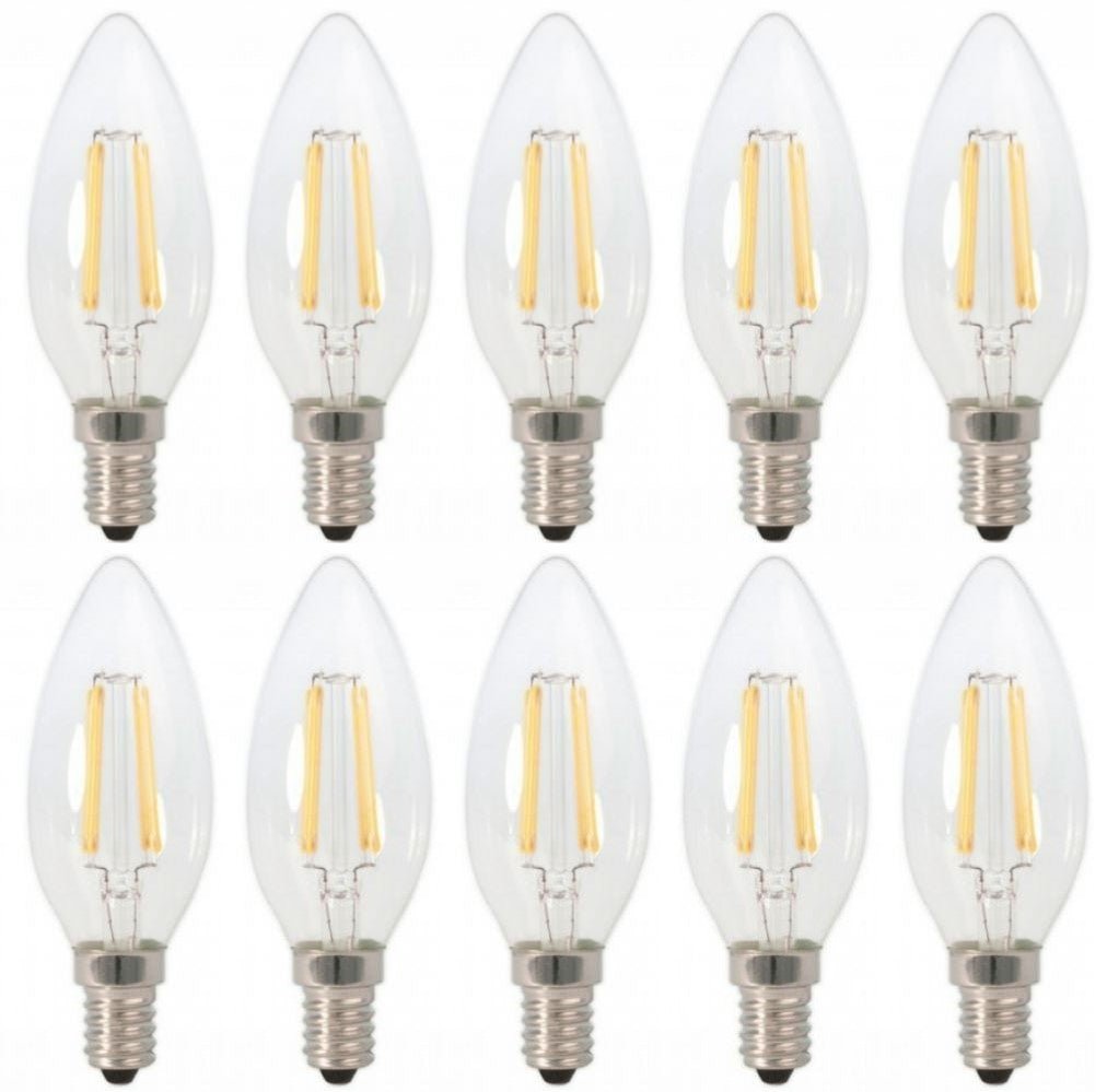 Aigostar LED kaarslamp E14 voordeelverpakking met tien energiezuinige lampen voor sfeerverlichting