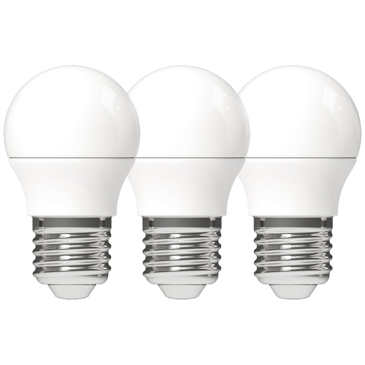 Ampoule globe LED E27 470 lumens - 4.5W - Blanc chaud 2700K - G45 - 3 pièces