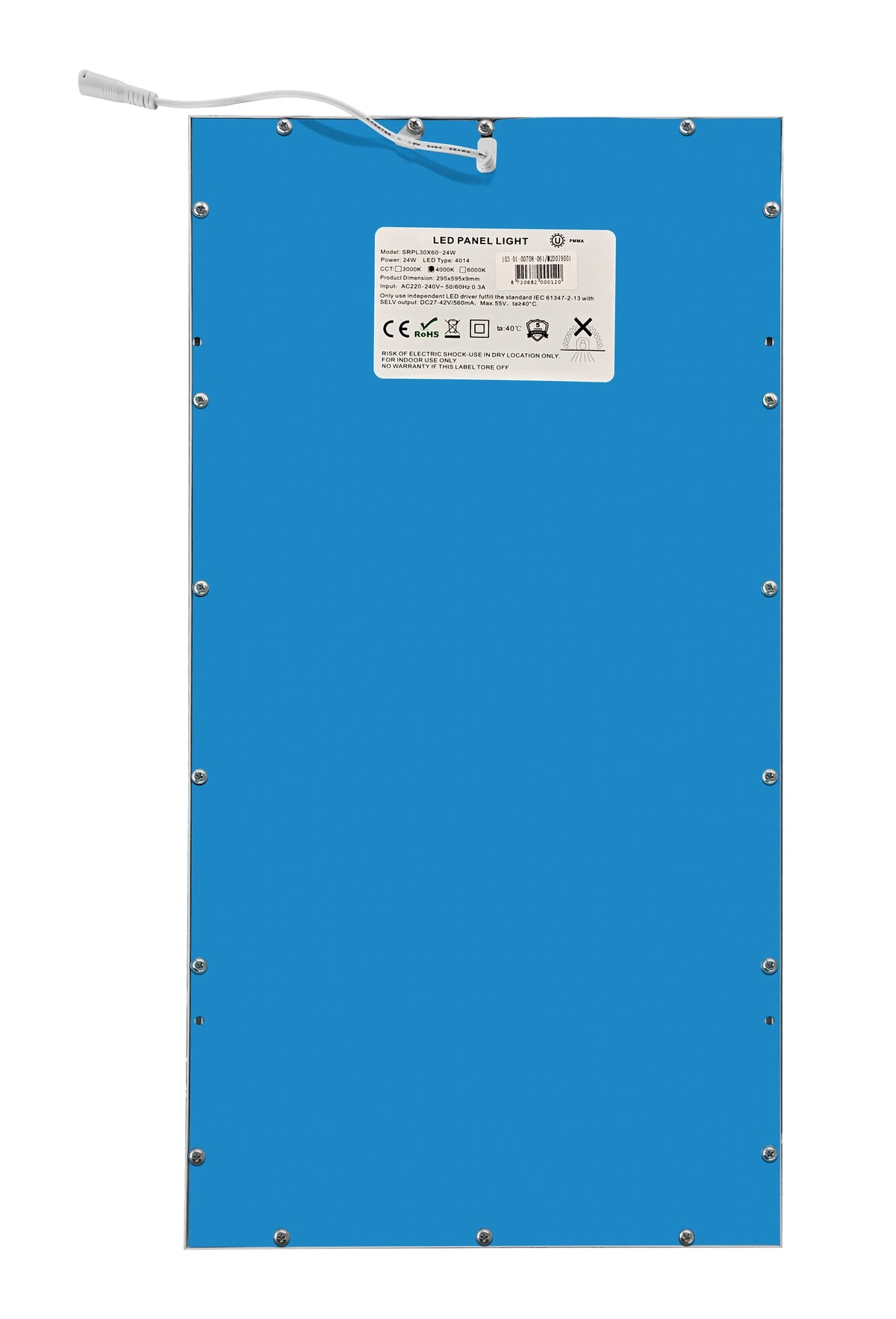 LED Paneel 300x600mm 24W, 10 stuks, met verpakking