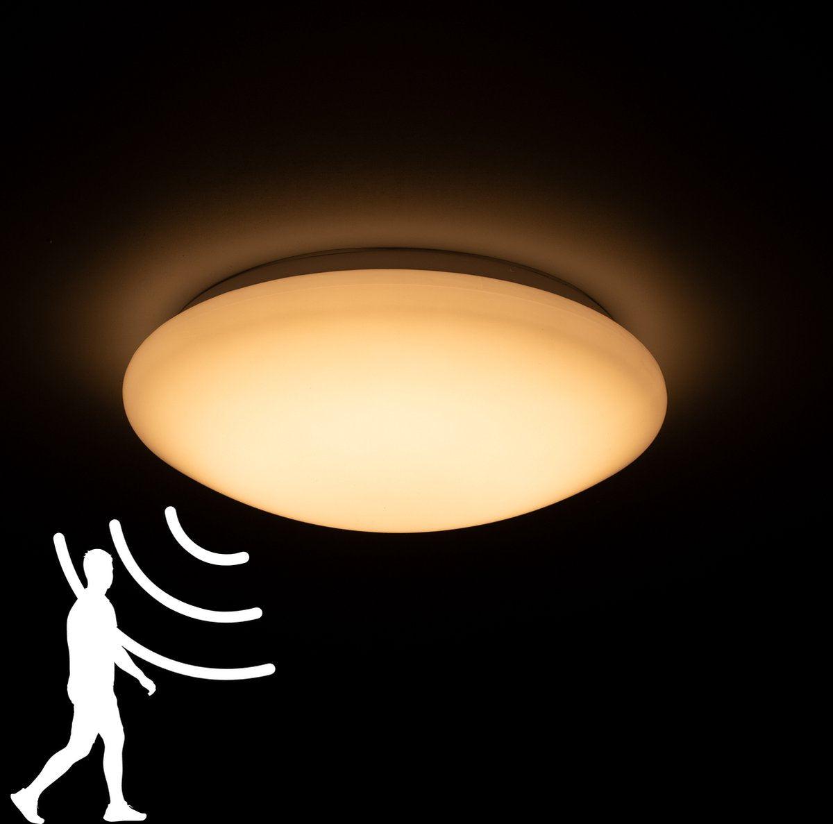 LED's Light Plafondlamp met Sensor 1100 - Daglicht en bewegingsdetectie - Ø 33 cm