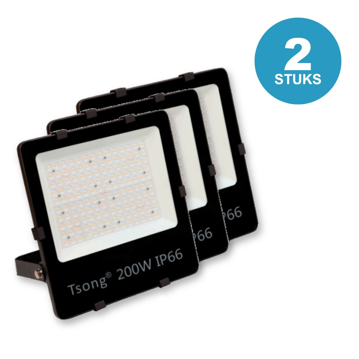 LED schijnwerper 200W IP66 - 2 stuks