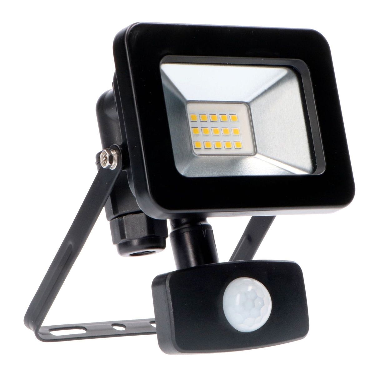 Projecteur LED blanc froid 4000 K avec détecteur de mouvement - 10 W 1100 lumens - IP44