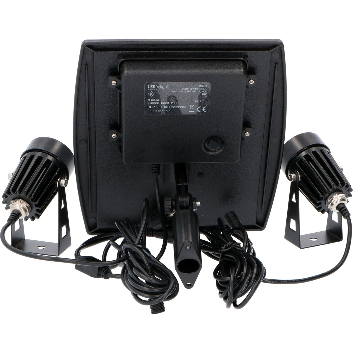 LED Solar Tuinspot 140 Lumen - Warmwit 3000K - IP65 - 2 Stuks - Zonnepaneel