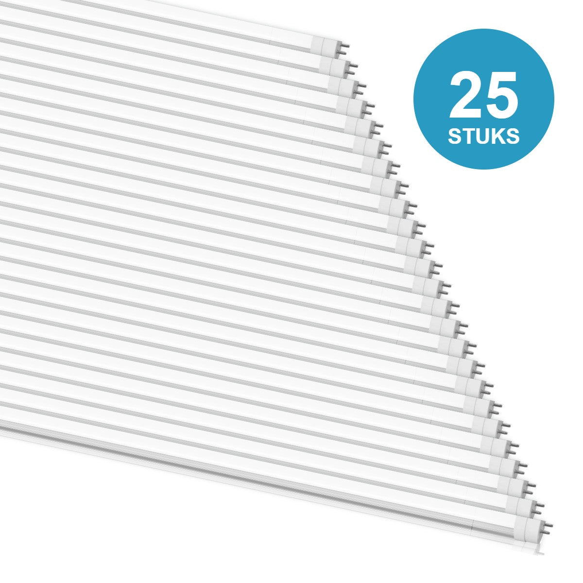 25 stuks LED TL buis T8 120cm 18W 2340 lm warmwit 3000K
