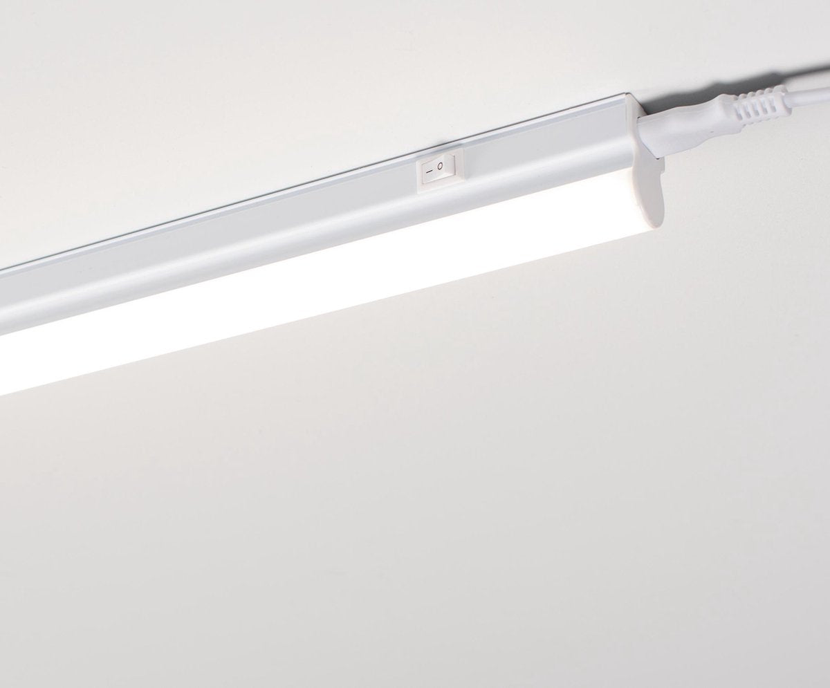 LED T5 balk koelwit 4000K - 90cm 400 lumen - koppelbaar - voor kasten en keukens