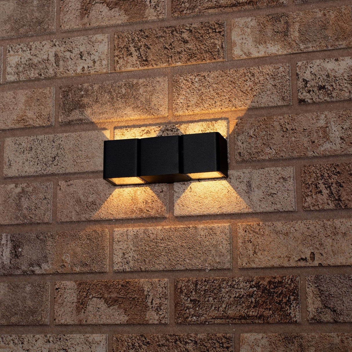 Applique murale extérieure LED's Light à 4 lumières - Modèle Aversa - Blanc chaud - Étanche IP54 - Anthracite