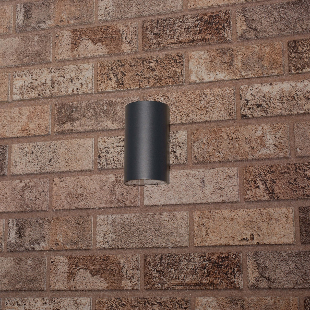 Applique murale extérieure LED's Light - Demi-cylindre avec 2 sources lumineuses - Modèle Siena - IP44 - Anthracite