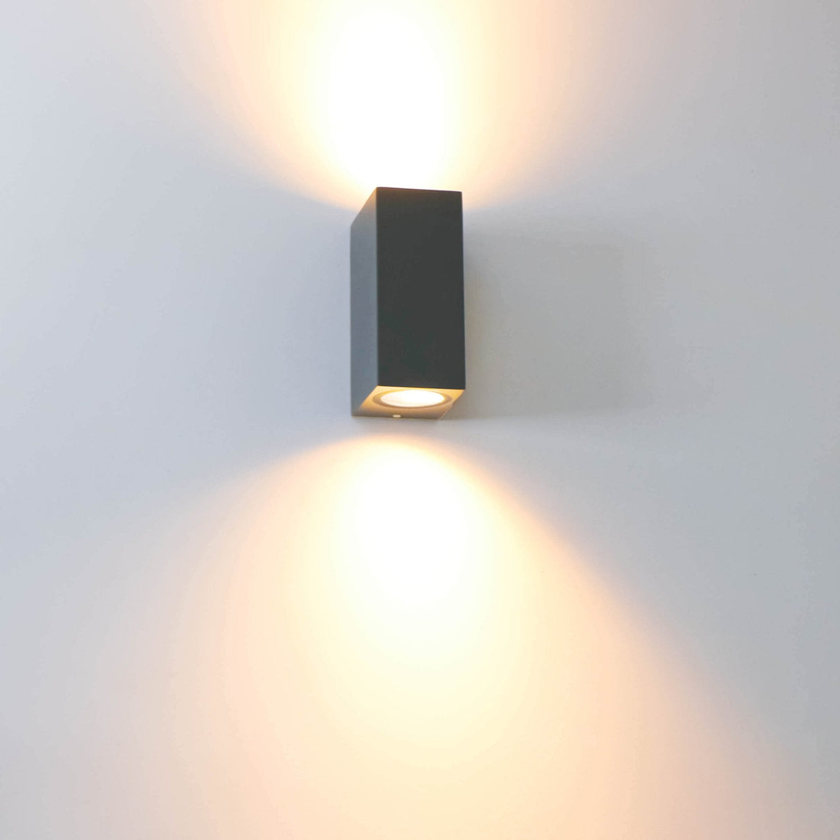 NØRD Up&Down - Lampe extérieure LED's Light avec douille GU10 - Rectangulaire - IP44 - Anthracite - Modèle Milan